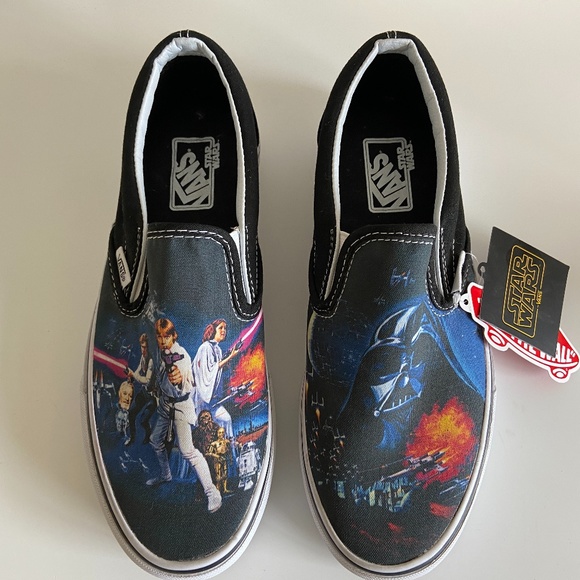 star wars vans slip on